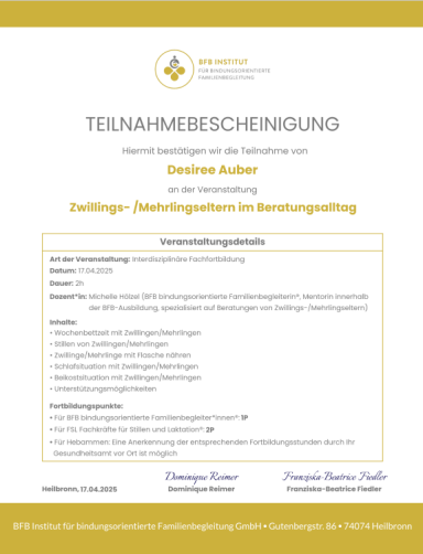 Zwillings-/ Mehrlingseltern im Beratungsalltag